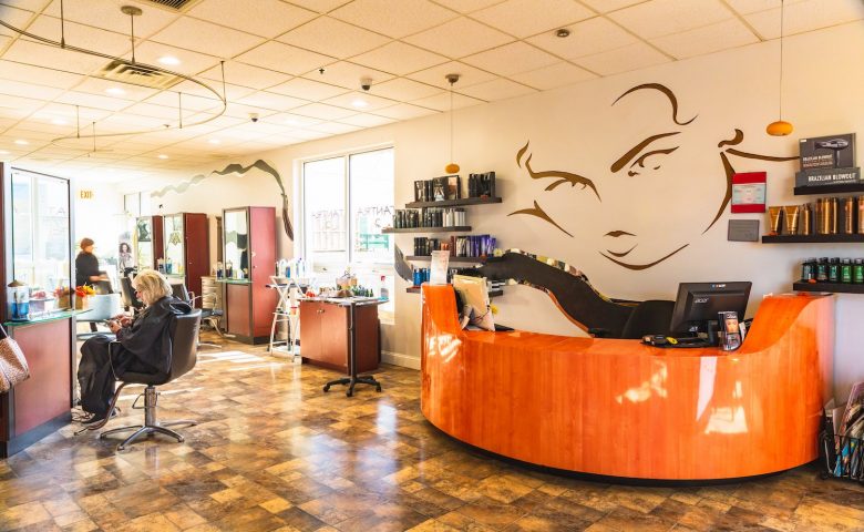 interior shot of a hair salon